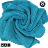 Foxcare Rag Light Blue Microfiber Cloth  - 40x40 cms - 350 GSM - Thick Lint & Streak-Free Multipurpose Cloths -Automotive Microfibre Towels for Car Bike Cleaning Polishing Washing & Detailing - Foxcare Industries